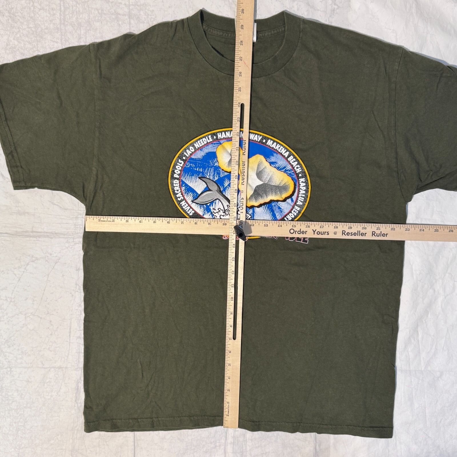 Hanes Maui Hawaii The Valley Isle Resort Vtg Y2K Souvenir Beach Ts Size US XL / EU 56 / 4 - 4 Thumbnail