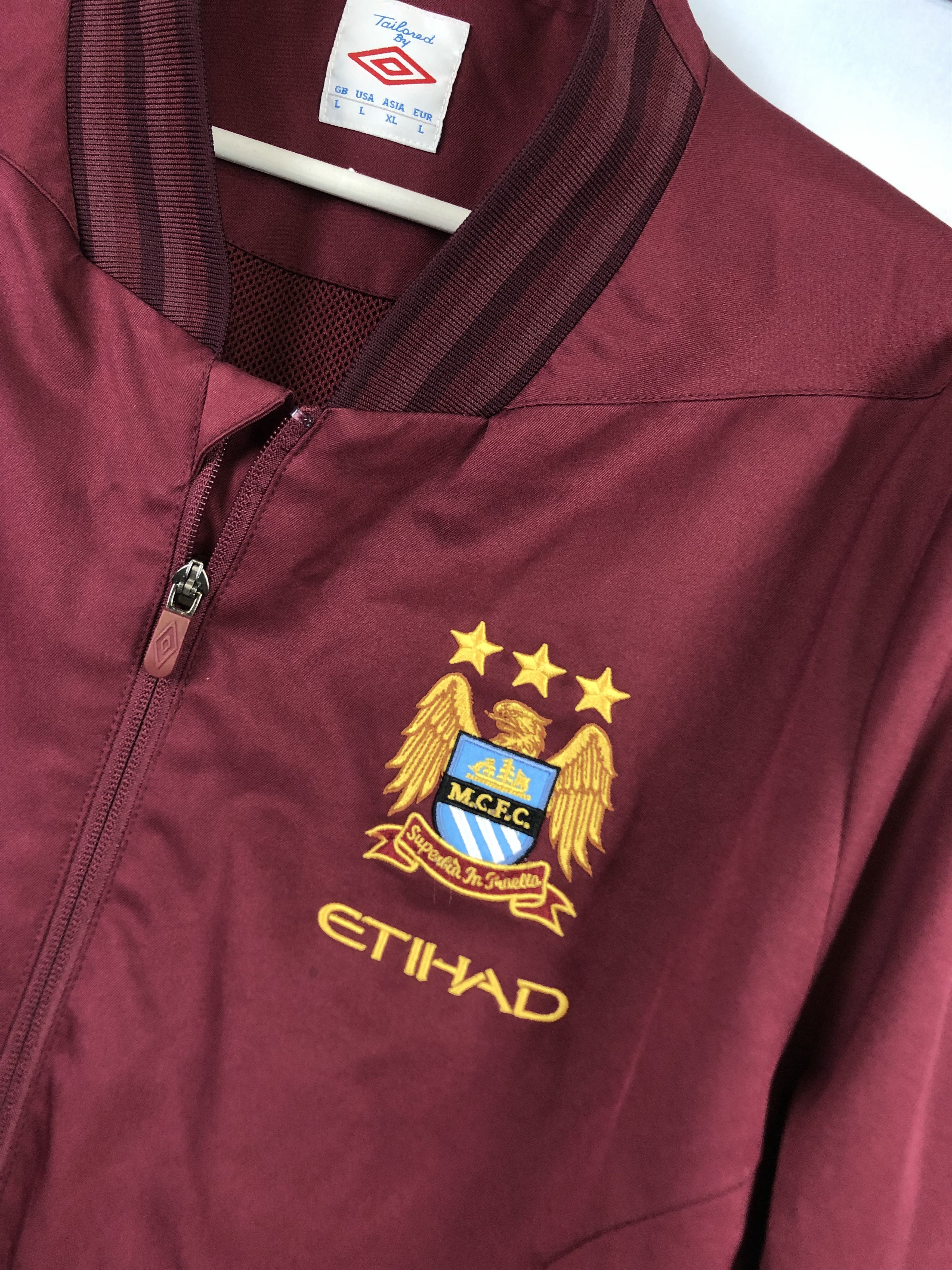 Vintage Vintage Manchester City Football Jacket Soccer Track Top Size US L / EU 52-54 / 3 - 5 Thumbnail