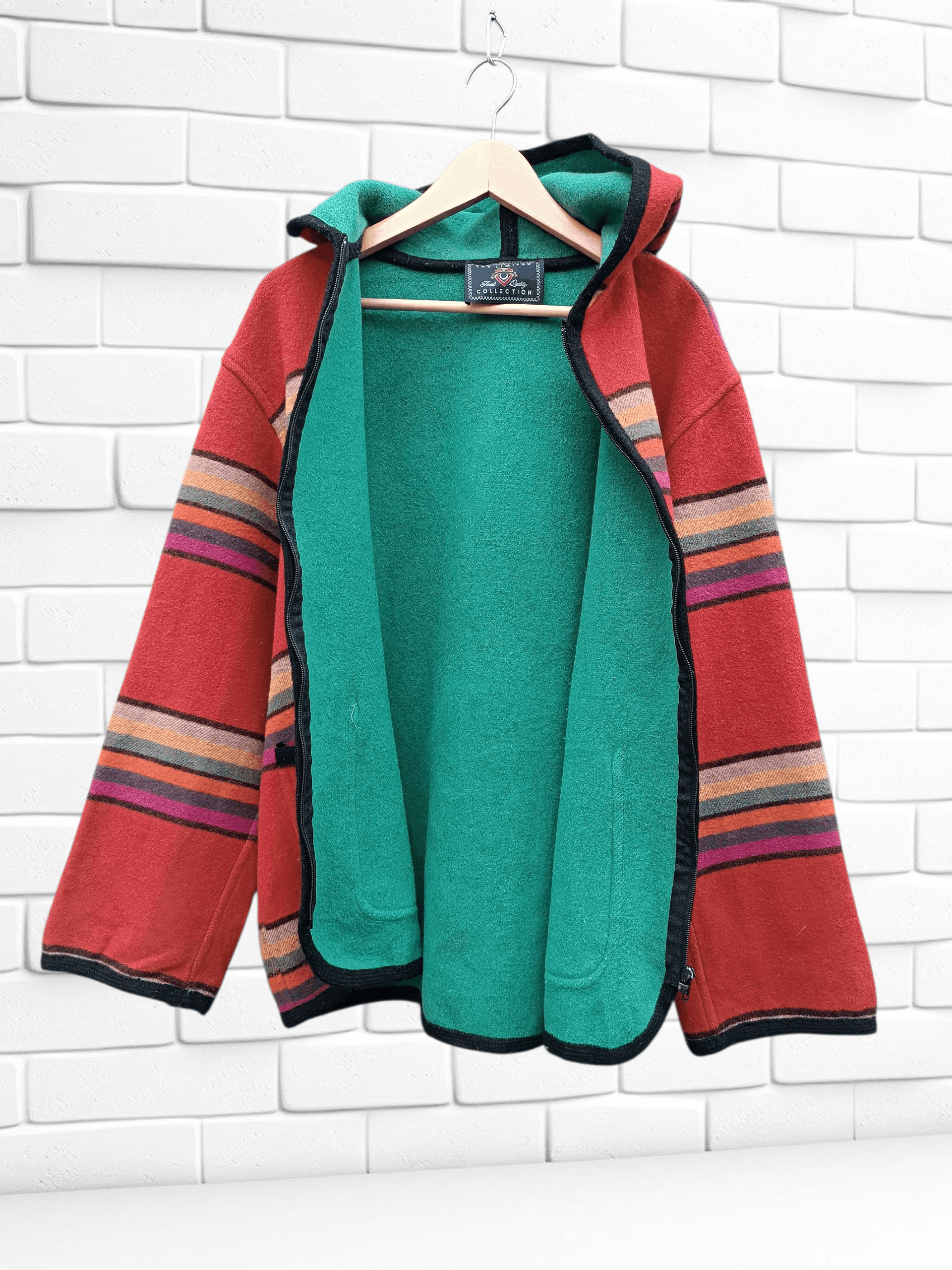 Japanese Brand Vintage Limited Collection Blanket Coat Wool Hoodie Jacket Size US L / EU 52-54 / 3 - 4 Thumbnail