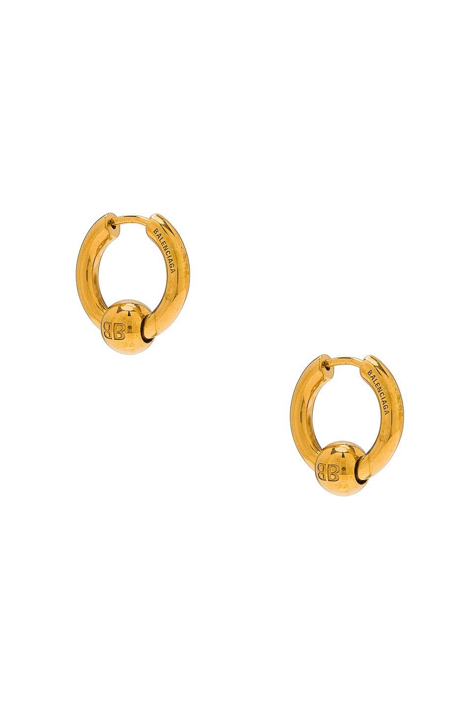Balenciaga o1bcso1str1024 Size: OS / Force XS Earrings in Gold Size ONE SIZE - 1 Thumbnail