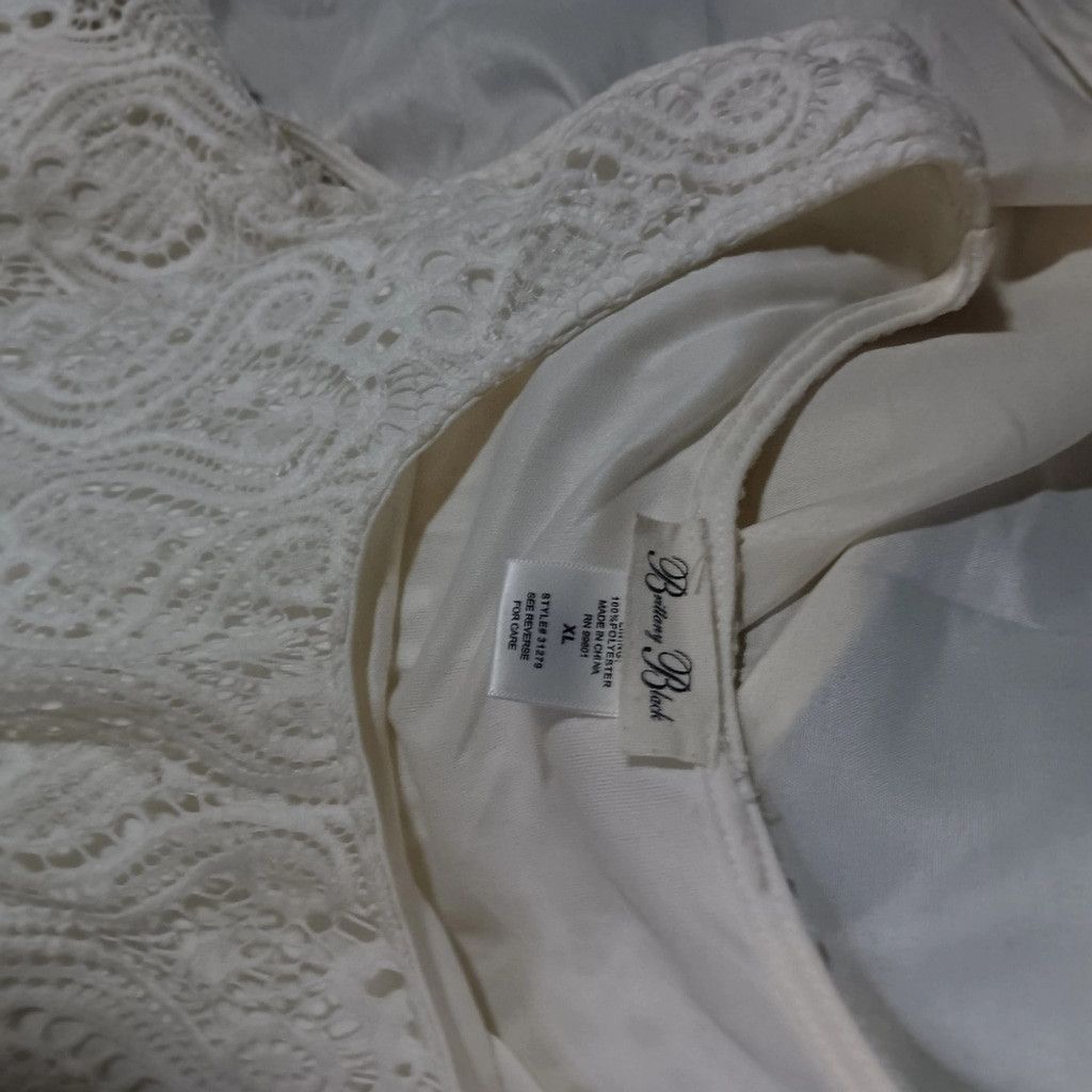 Britt Bolton Brittany Black, lace tank top, fully lined, XL, nwot Size XL / US 12-14 / IT 48-50 - 2 Thumbnail