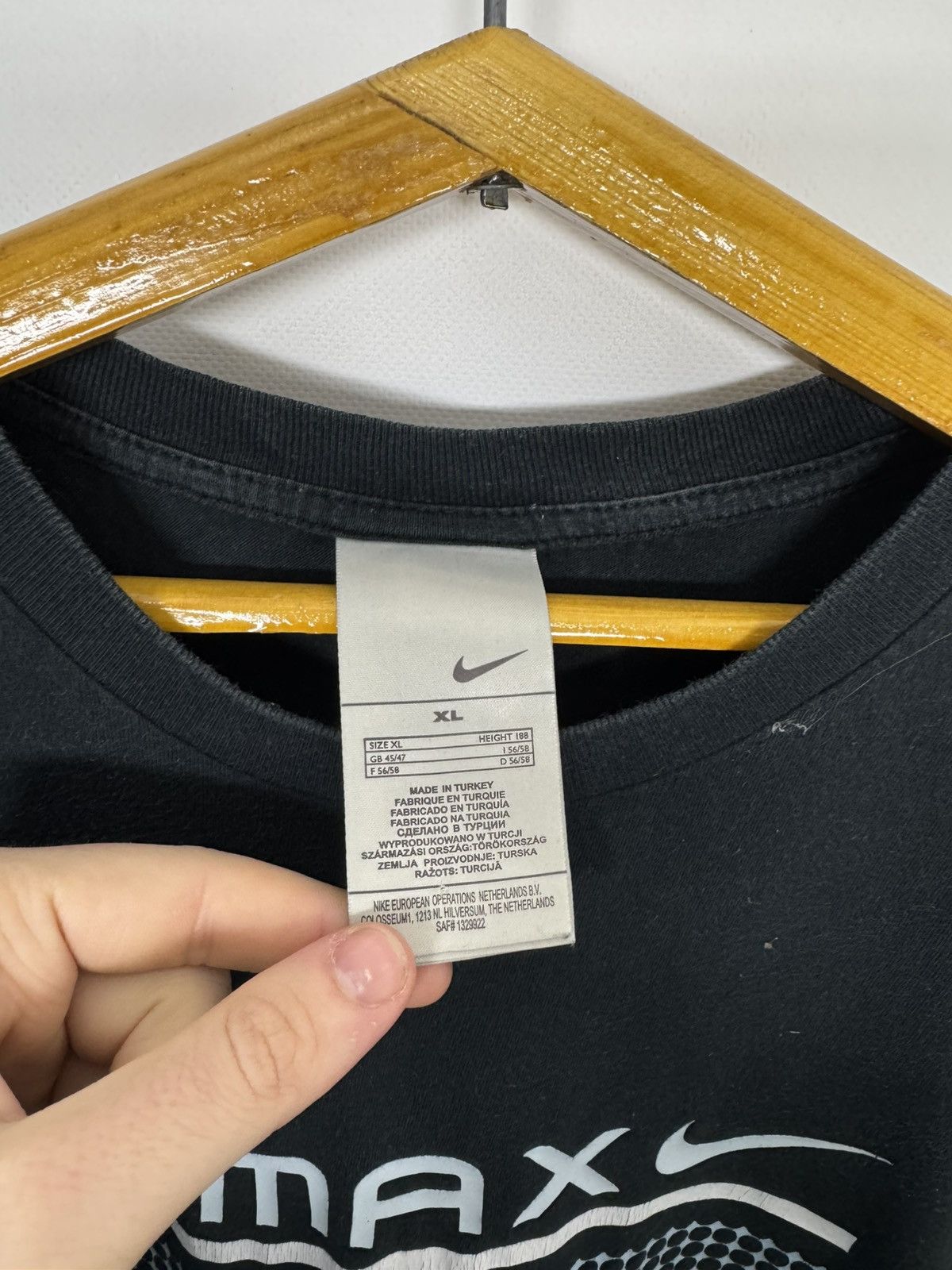 Nike Vintage Y2k Nike Air Max Big Swoosh T Shirt 00’s Size US XL / EU 56 / 4 - 8 Thumbnail