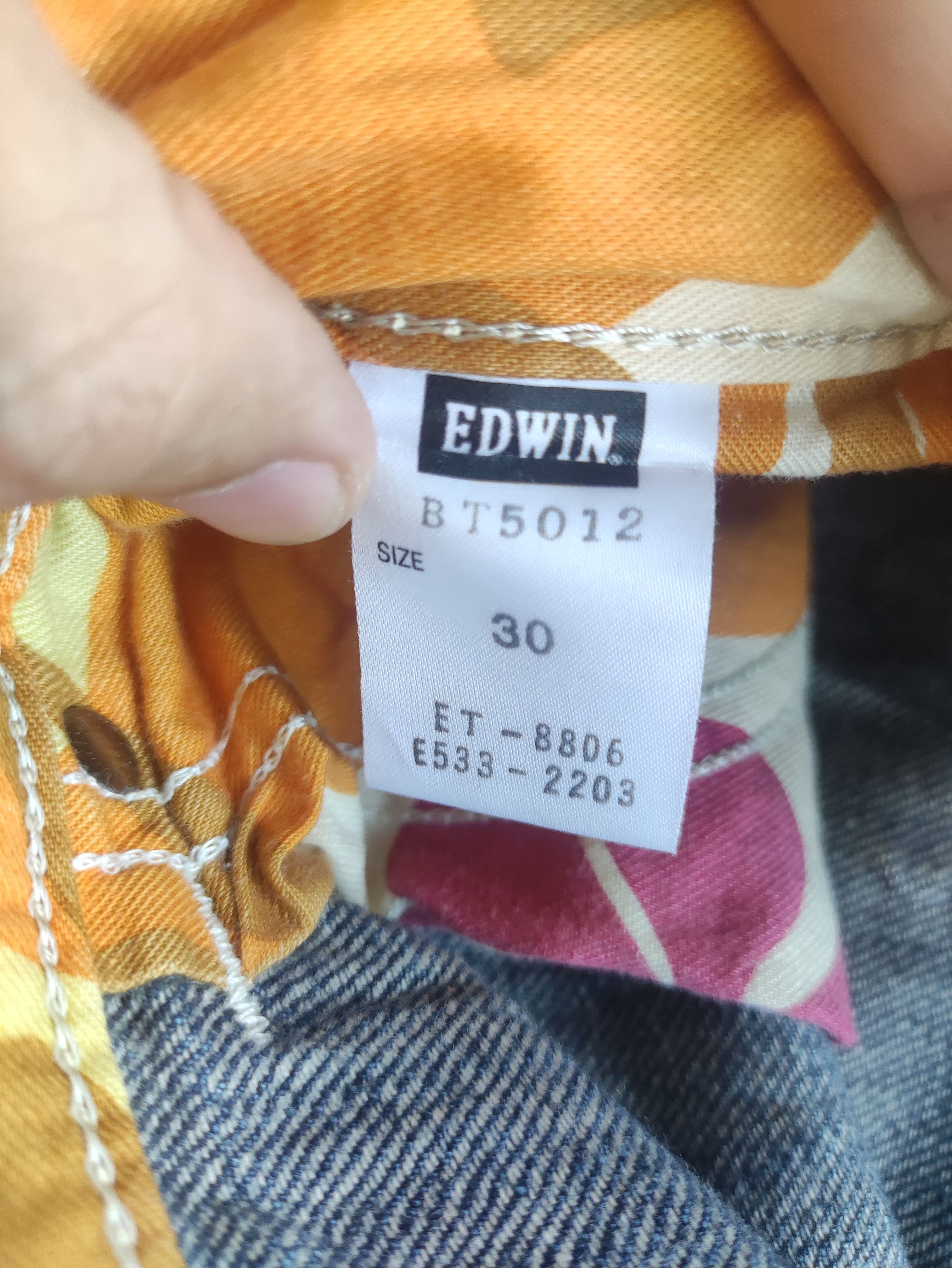 Vintage Edwin Japan Flare Distressed Faded Denim