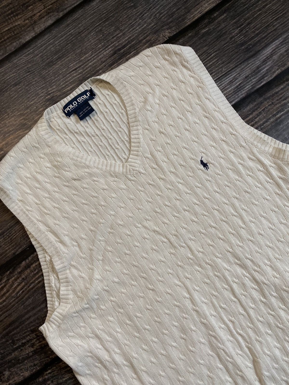 Polo Ralph Lauren × Vintage ⚡️RAPLH LAURENT KNITED VEST SWEATER Size US L / EU 52-54 / 3 - 3 Thumbnail