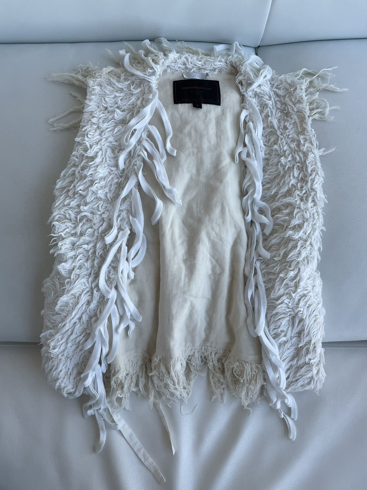 image of Undercover Ss 2006 Wool Vest in White, Women's (Size XS)