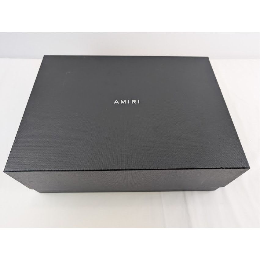 Amiri o1rshd1 Court Hi Allover Logo Sneakers in Black / White Size US 12 / EU 45 - 23 Thumbnail