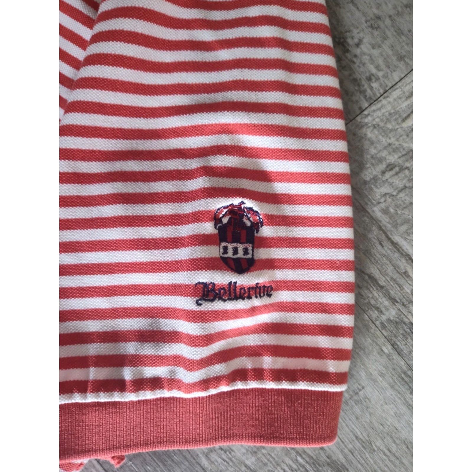 Ralph Lauren Ralph Lauren Polo Golf Shirt Mens Large Pink Striped Classic Logo Bellerive Country Club 90s Preppy Size US L / EU 52-54 / 3 - 5 Thumbnail