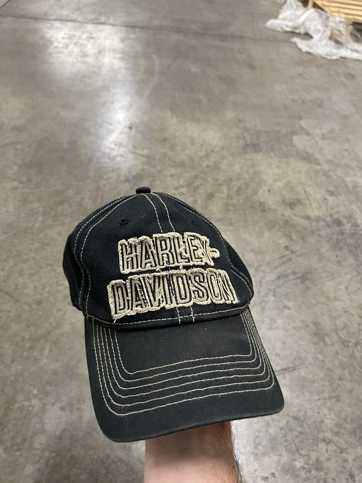 Harley Davidson × Vintage Harley Davidson vintage hat streetwear grunge skater hype Size ONE SIZE - 2 Thumbnail