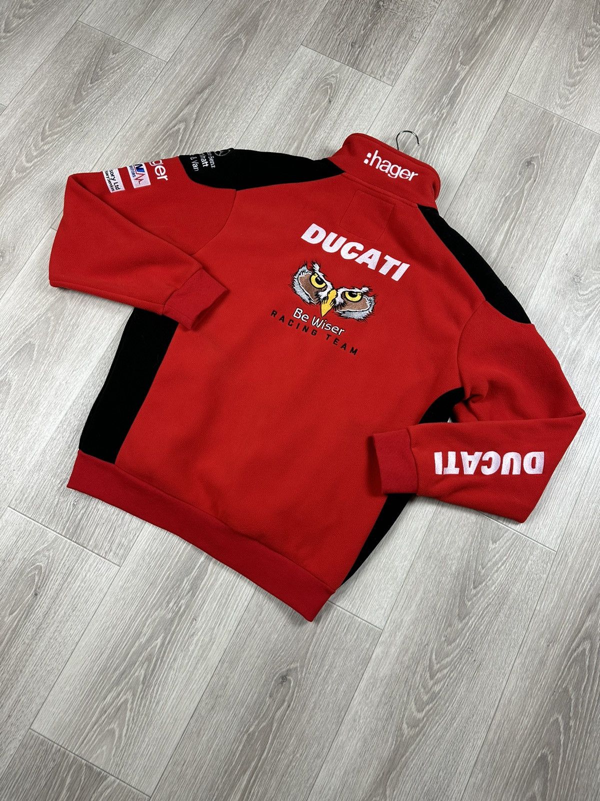 Ducati × Mercedes-Benz × Vintage Very Rare Racing Fleece Jacket Be Wiser Ducati Mercedes Size US M / EU 48-50 / 2 - 5 Thumbnail