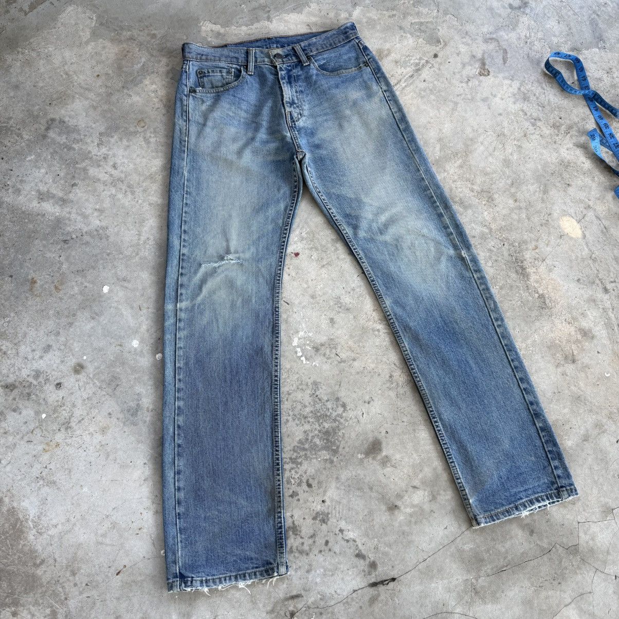 Levi's W31 Levi's 505 Faded Mud Wash Denim Jean Pants Size US 31 - 17 Thumbnail