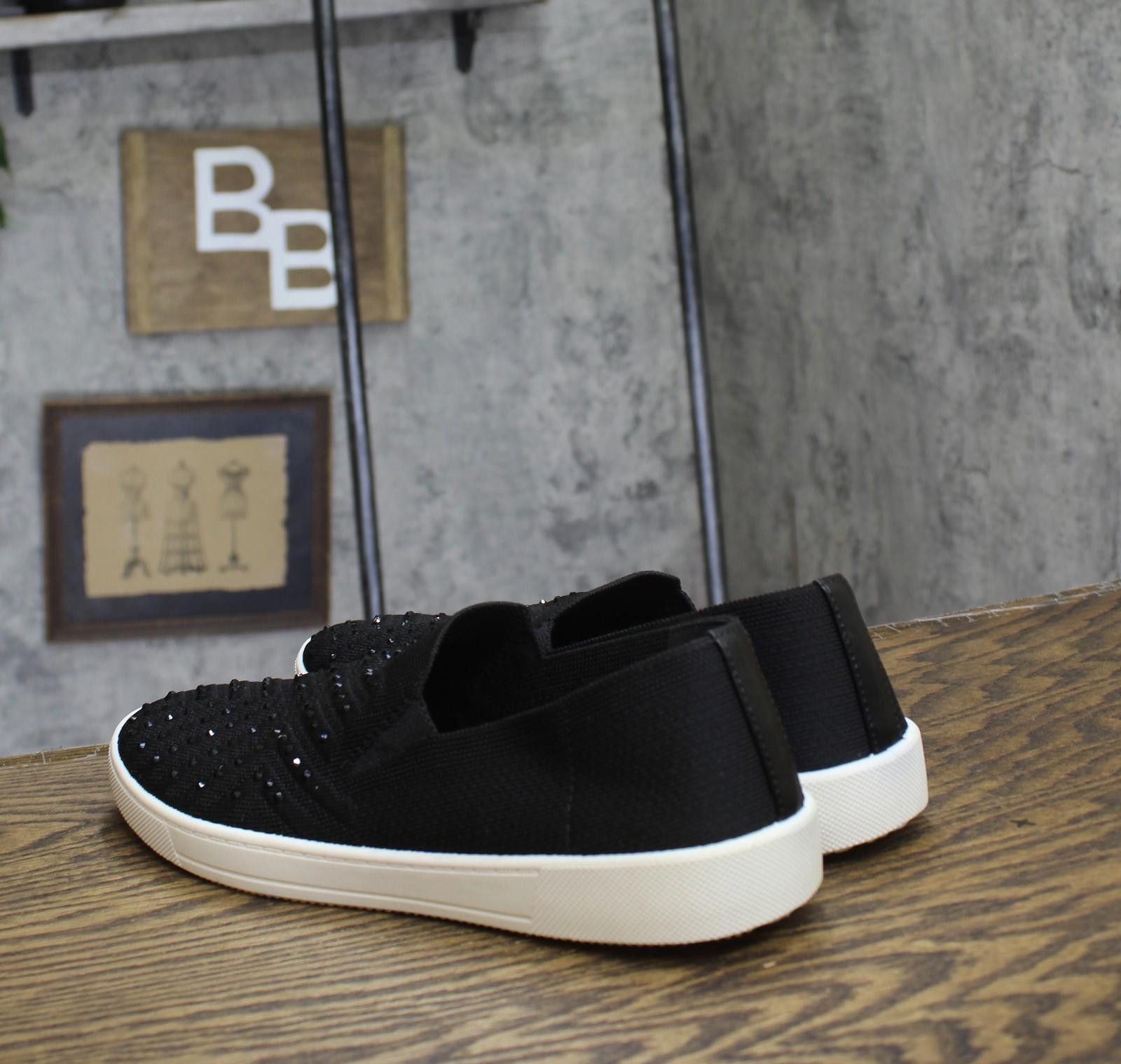 White Mountaineering White Mountain Slip-on Stretch Bling Sneaker Black 10m Size US 10 / IT 40 - 2 Thumbnail