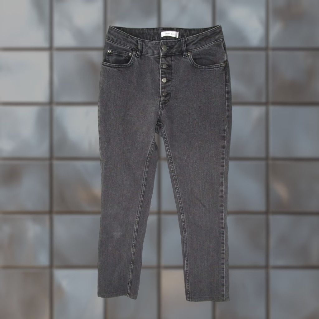 Vintage Annie Bing Jeans Womens Gray Mid Rise Button Fly Denim 26x26 Regular Cotton Blend Spandex - Made in Turkey City Motorcycle Designer Size 28" / US 6 / IT 42 - 1 Thumbnail