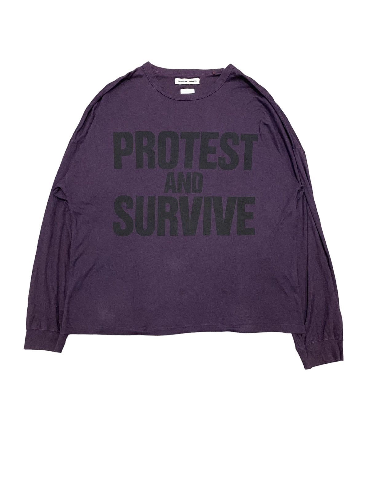 Japanese Brand × Katharine Hamnett London K. Hamnett X I am Japan Protest and survive Poem Oversize Size US M / EU 48-50 / 2 - 1 Thumbnail