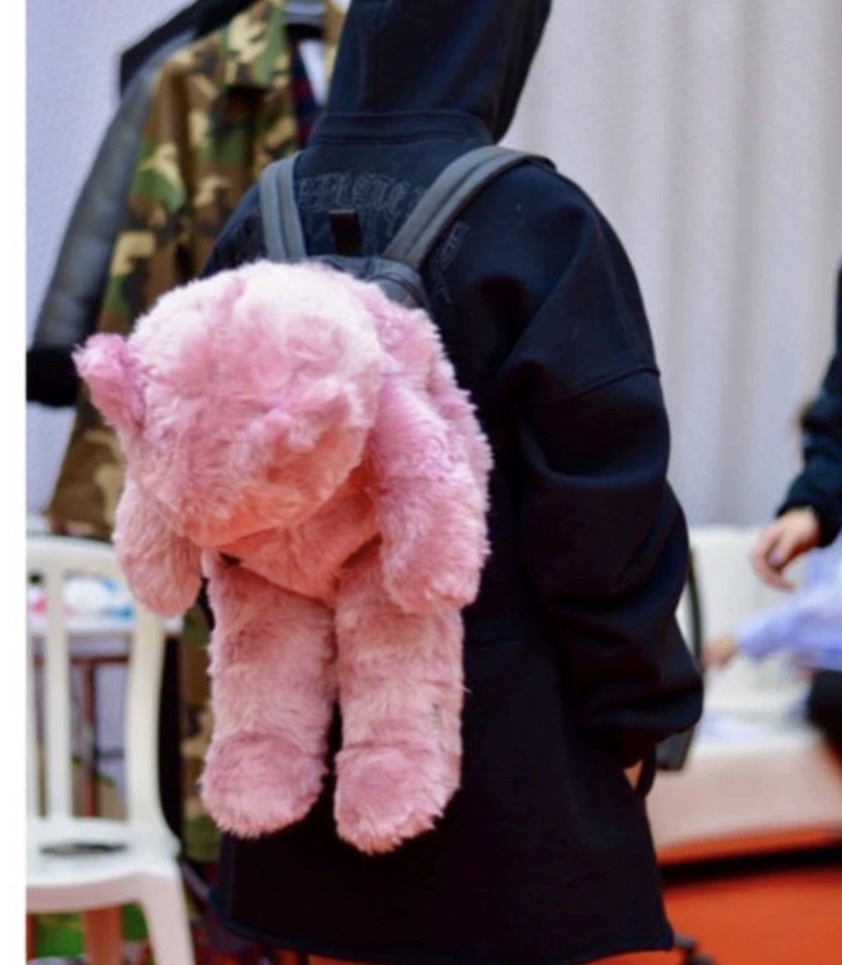 Vetements Vetements 19FW Pink Mohair Anarchy Backpack Size ONE SIZE - 7 Thumbnail