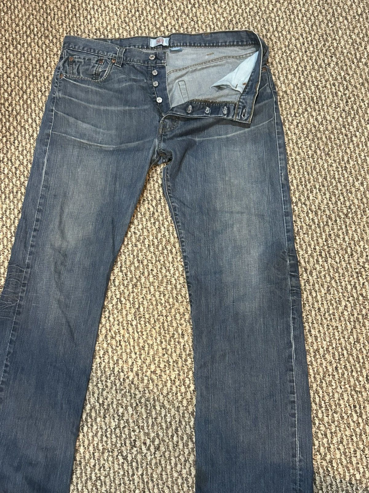 Levi's Vintage Clothing Levi’s original 501 Straight Leg Button Fly Denim Size US 38 / EU 54 - 1 Thumbnail