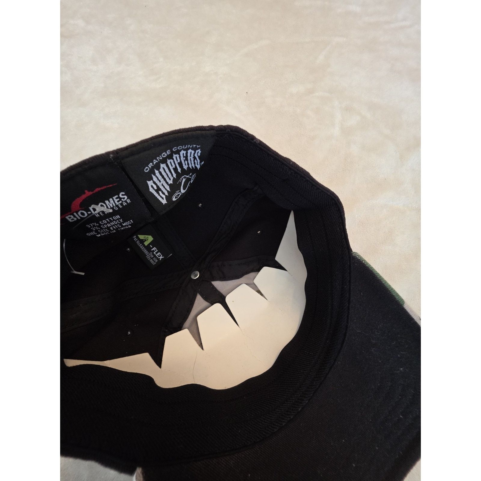 Other OCC Orange County Choppers Bio Domes Headgear Flex Fit NY Size ONE SIZE - 4 Thumbnail