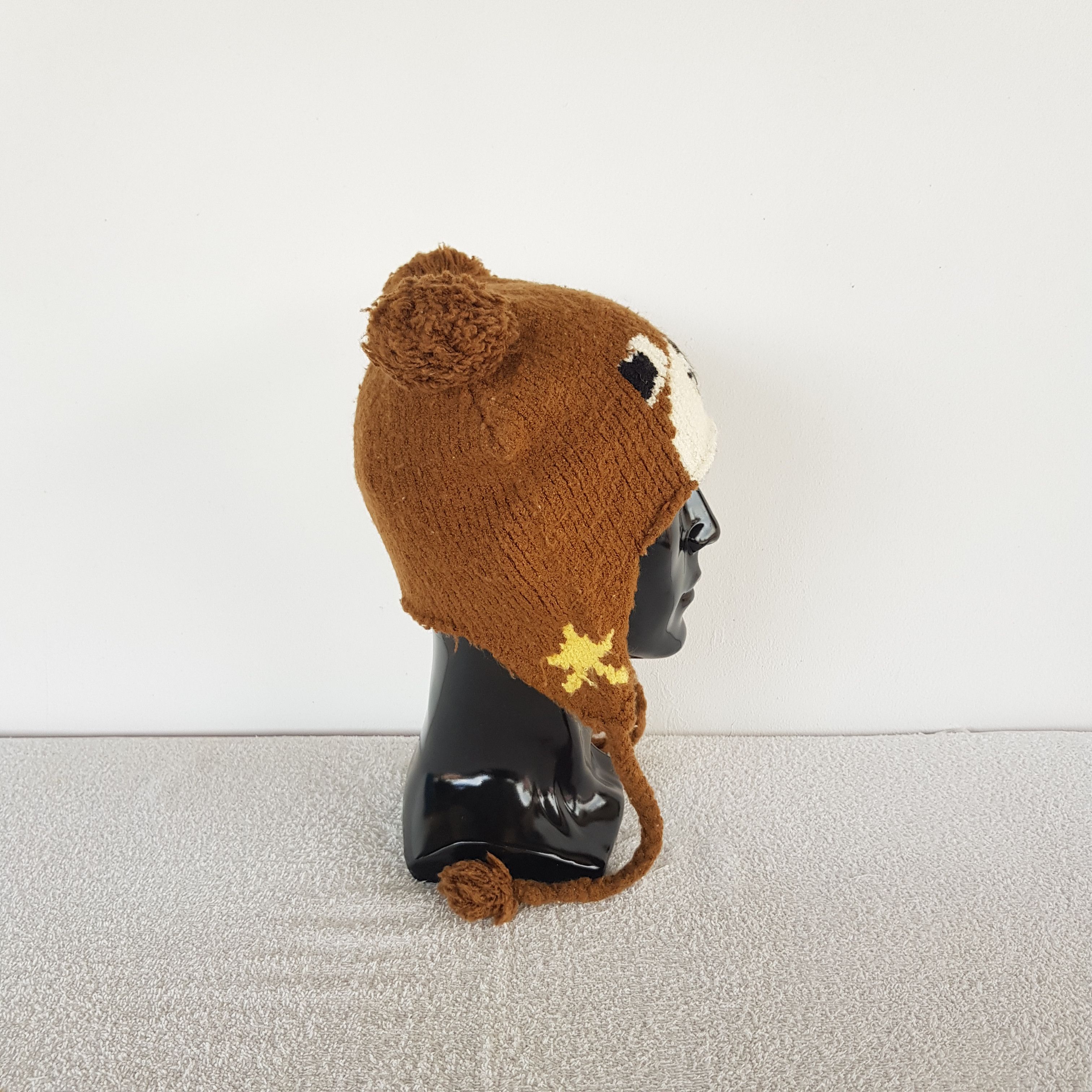 Japanese Brand × Other Vintage Bear Earflap Beanie Snow Caps Hats Size ONE SIZE - 3 Thumbnail