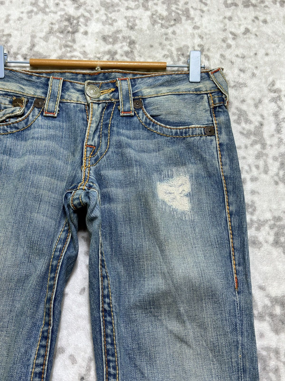 True Religion True Religion Joey Big T Bootcut Low Rise Distressed Jeans Size US 30 / EU 46 - 5 Thumbnail