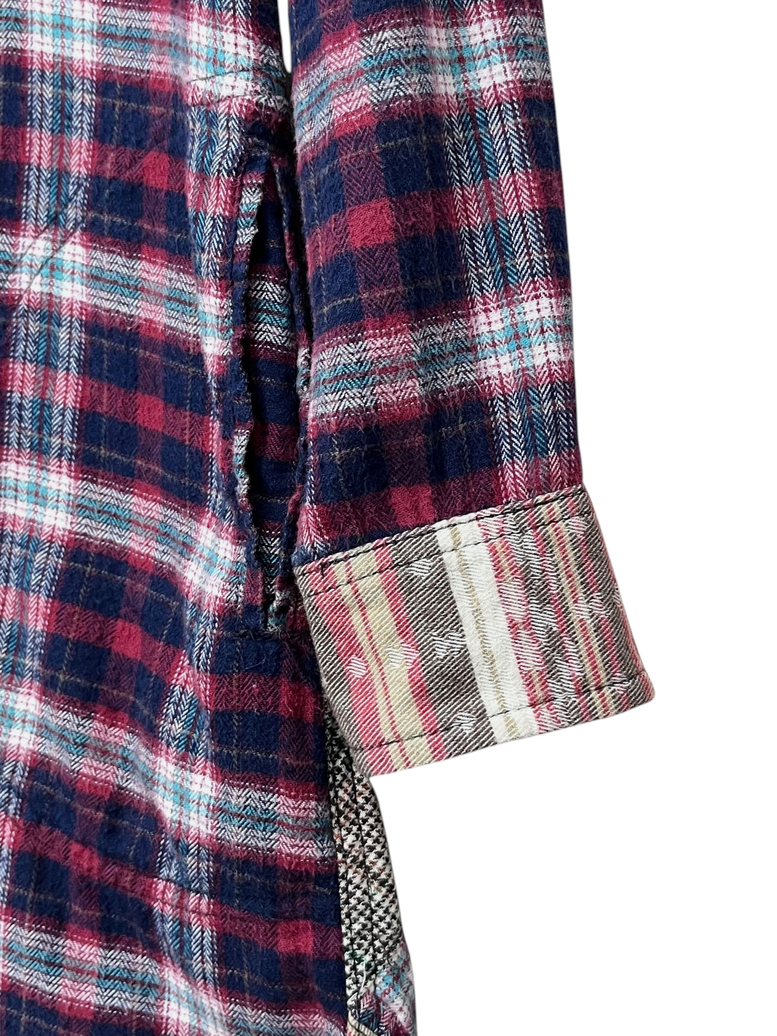 Japanese Brand Vintage TITICACA Grunge Tartan Patchwork Long Cotton Flannel Size S / US 4 / IT 40 - 6 Thumbnail