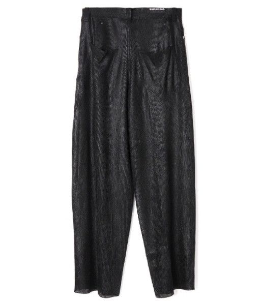 Balenciaga o1la1rc1a1024 Transparent Pants in Black Size 26" / US 2 / IT 38 - 2 Thumbnail