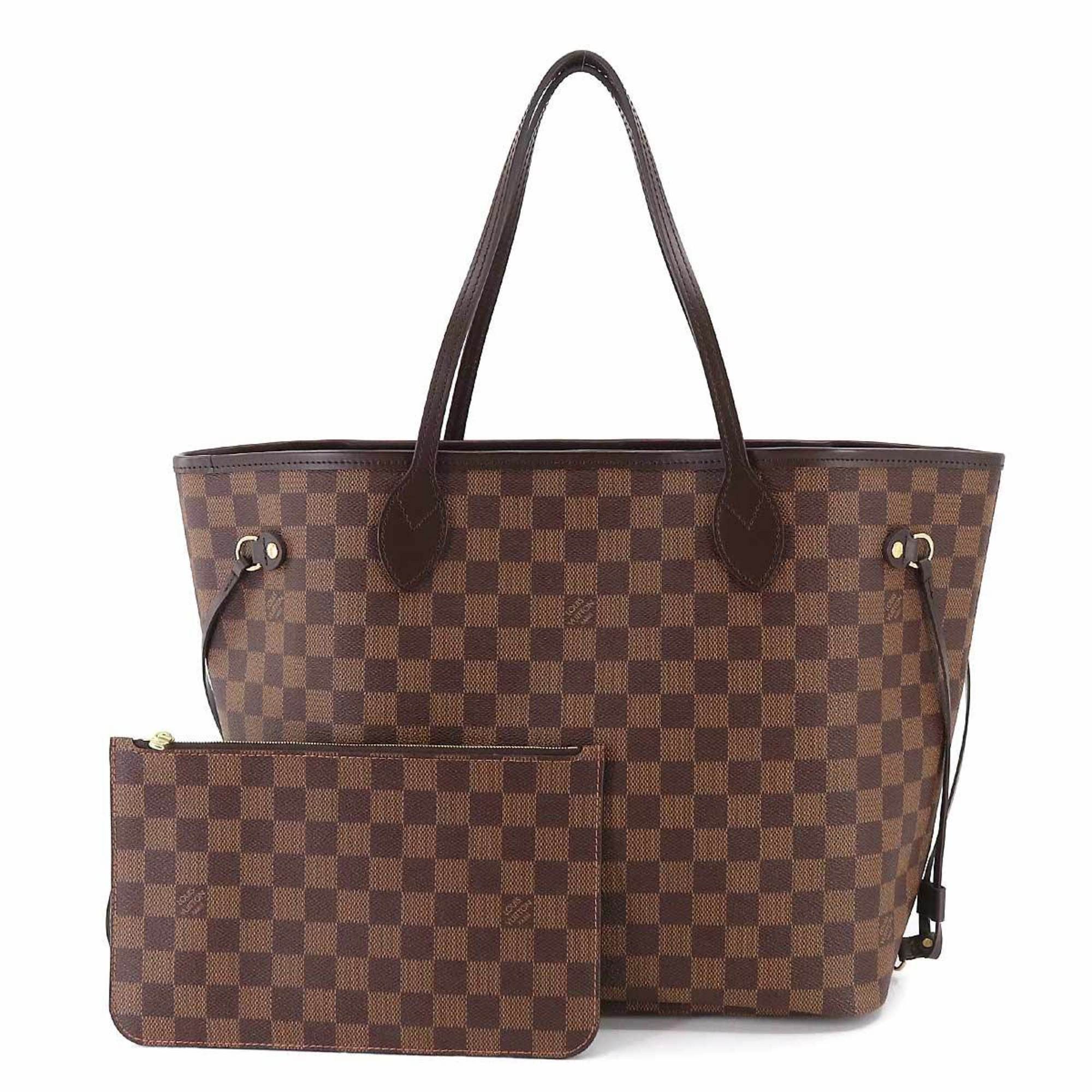 Louis Vuitton Louis Vuitton Damier Neverfull Mm Tote Bag Ebene Threes N41358 Rfid Gold Hardware