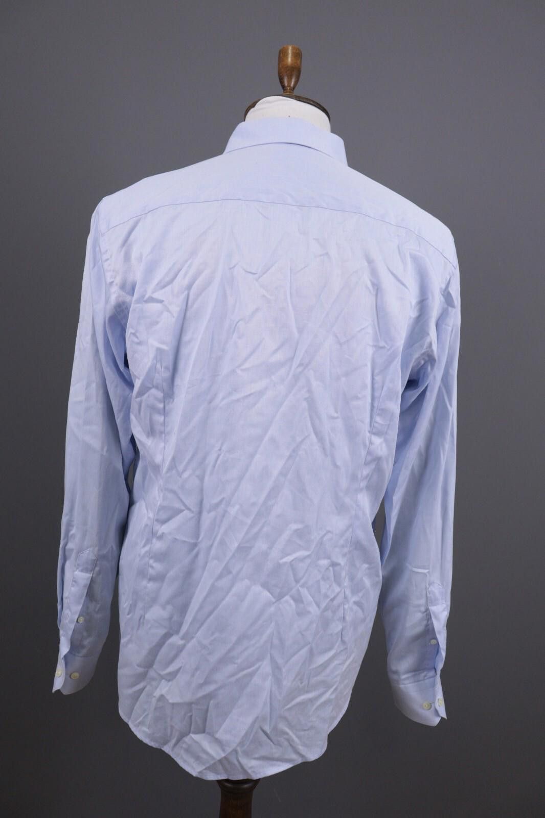 Eton Eton Slim Fit Blue Button Down Shirt Size 44 / 17 1/2 Size US M / EU 48-50 / 2 - 10 Thumbnail