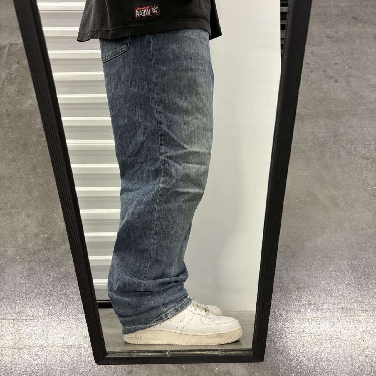Vintage Crazy Vintage Y2K/2000s Baggy Relaxed Fit Workwear Streetwear Medium Wash Denim Jeans! Size US 38 / EU 54 - 2 Thumbnail