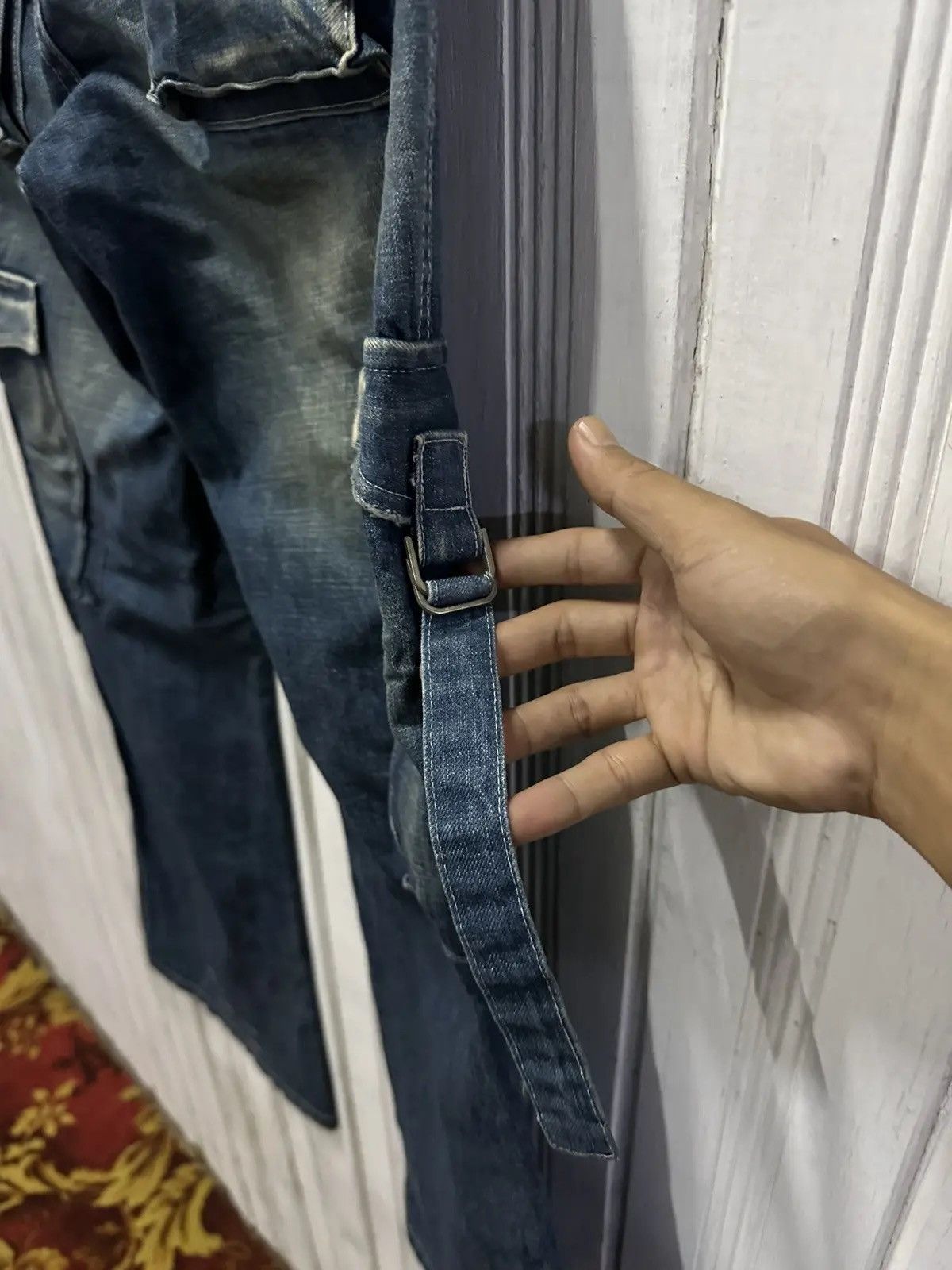Marc by Marc Jacobs SICKS💥VINTAGE MARC JACOB JAPAN WIDE LEGS BONDAGE DENIM PANTS Size US 30 / EU 46 - 15 Thumbnail