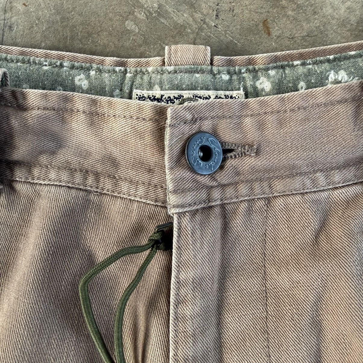 Japanese Brand Vintage Sunny Clouds Faded Brown Cargo Pants W31 Size US 31 - 5 Thumbnail