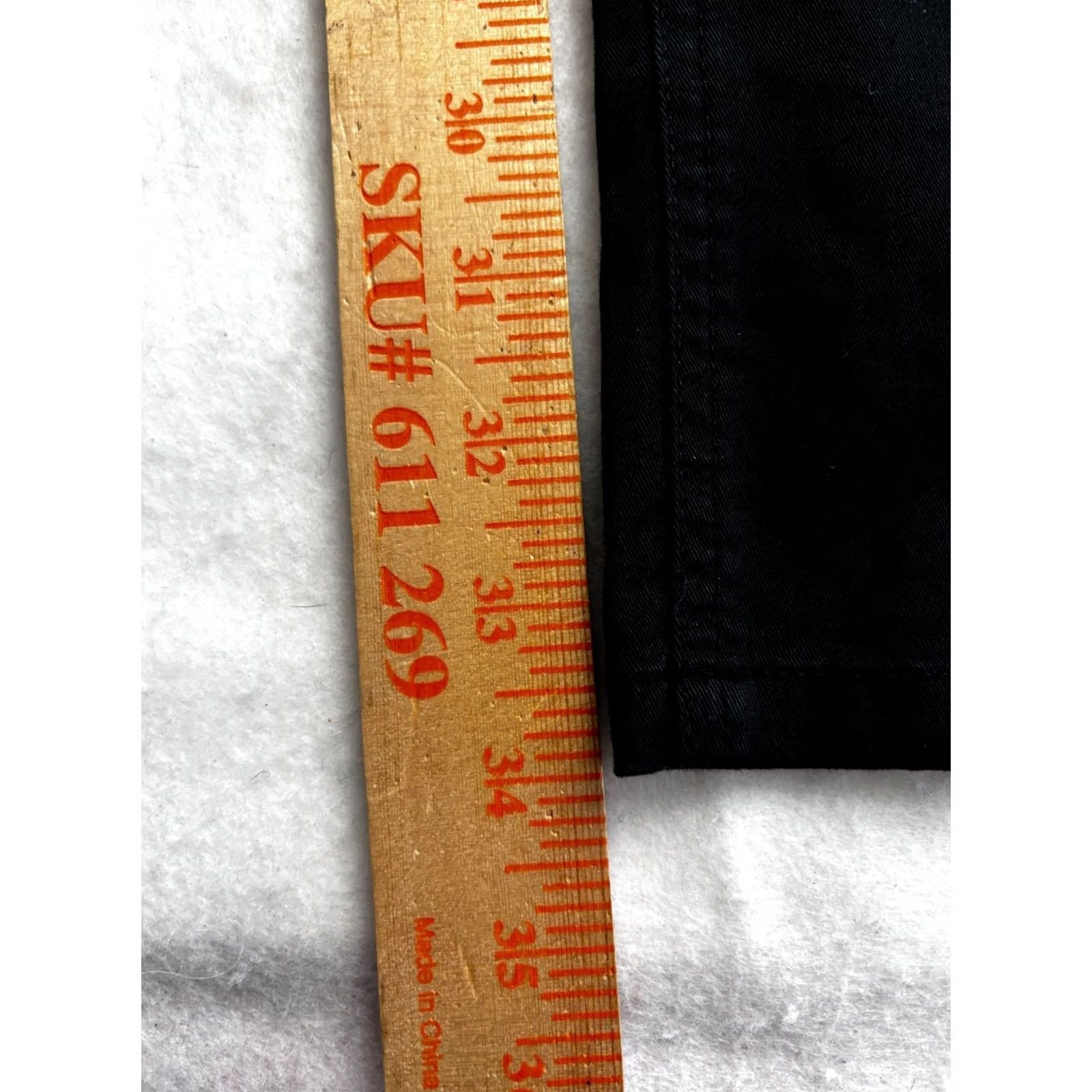 Vintage Slate & Stone Pants Mens 33 Black Sam Slim Fit Chino Button Zip Pockets 33x34 New Size US 33 - 3 Thumbnail