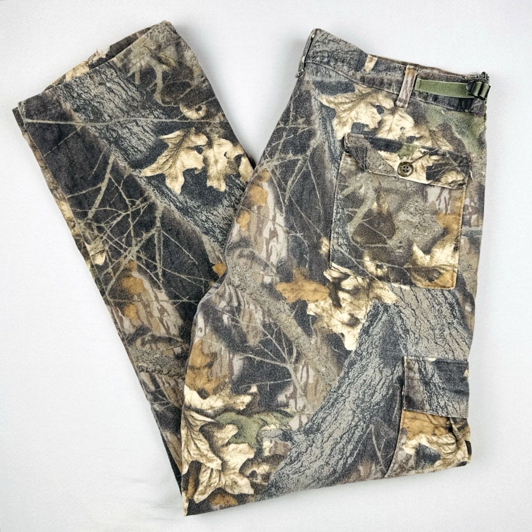 Vintage VINTAGE Mossy Oak Camo Cargo Pants USA Made Men’s Large Size US 33 - 2 Thumbnail