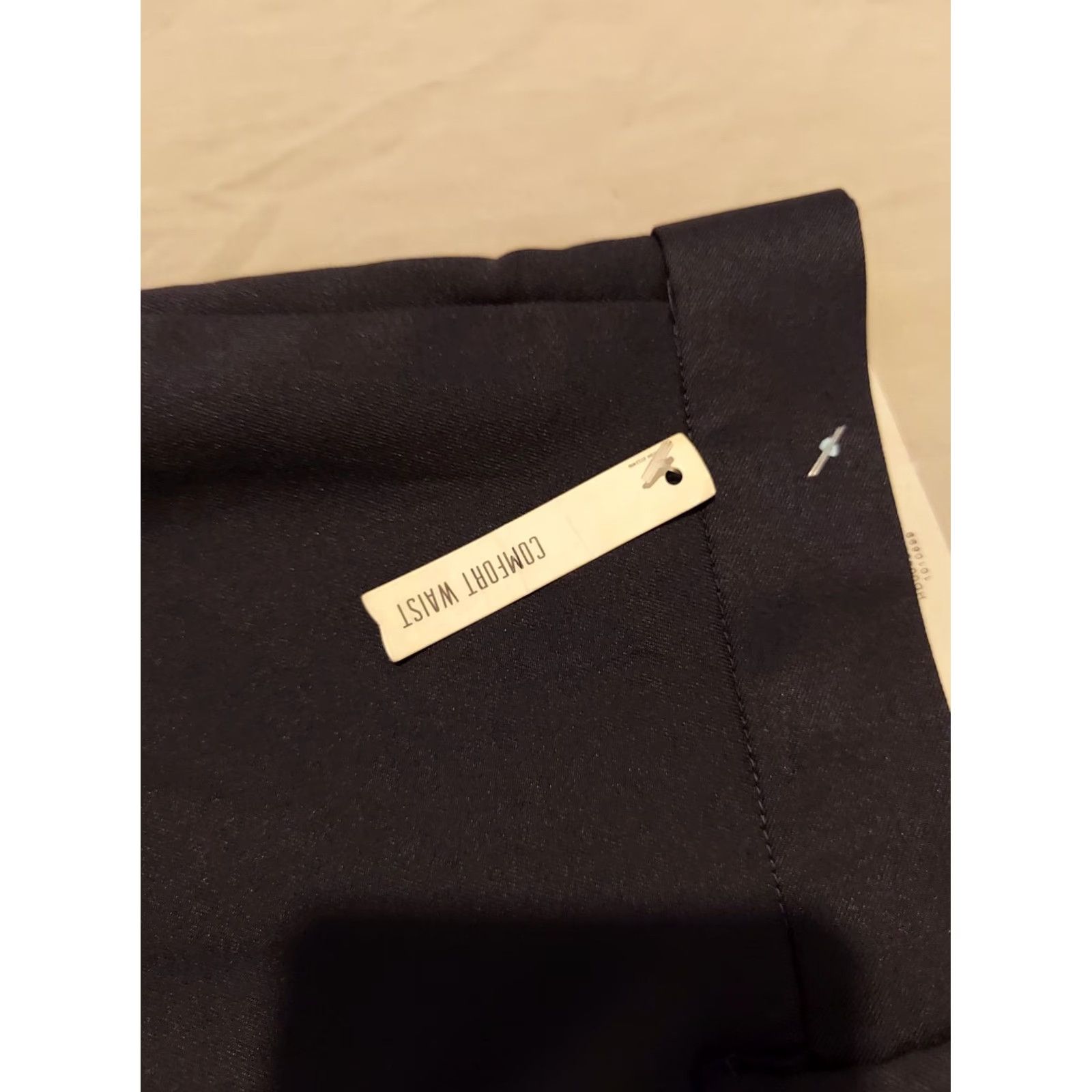 Haggar Haggar Pants Mens Dress Pants 36x29 Khaki Charcoal Gray Flat Front Polyester Straight Inseam 29in Slacks Chino Trousers Casual Dressy Business Size US 36 / EU 52 - 4 Thumbnail