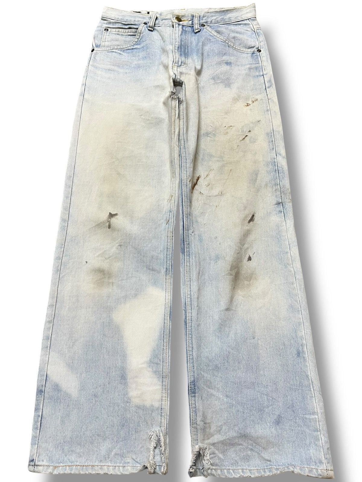 Lee Vintage Lee Wide Leg Faded Acid Wash Denim Size US 28 / EU 44 - 1 Thumbnail