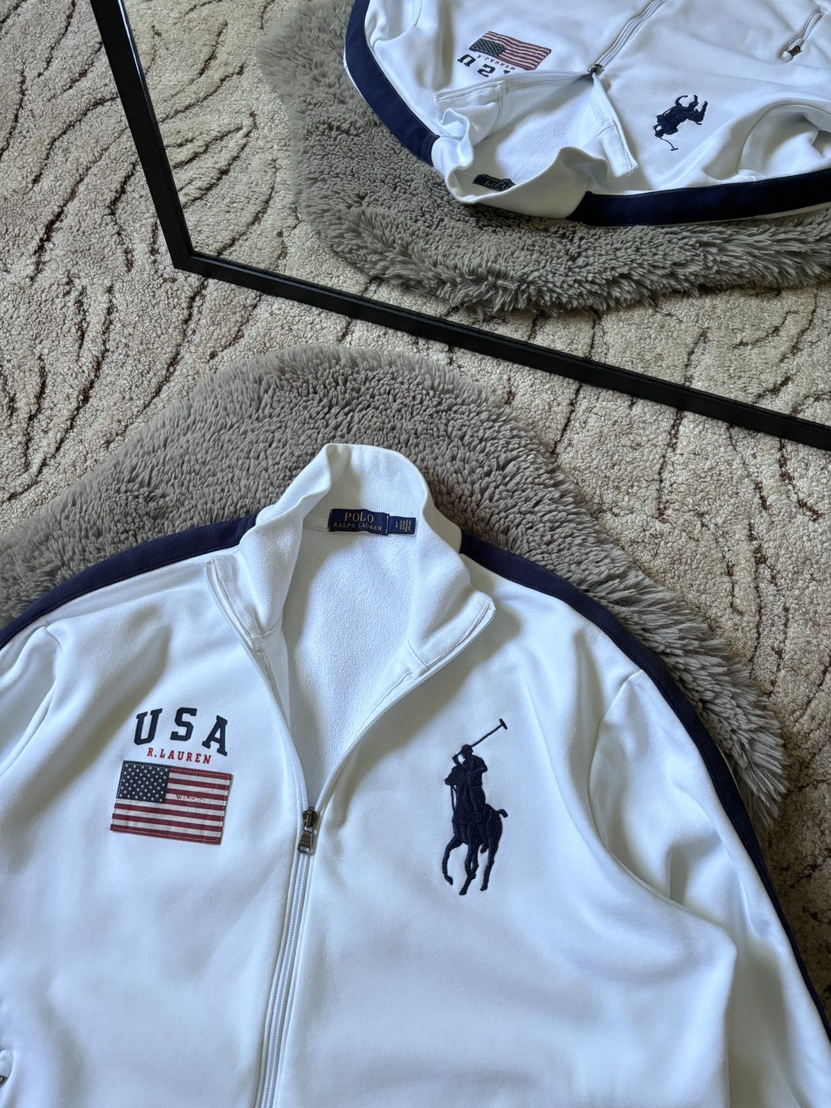 Polo Ralph Lauren × Ralph Lauren Polo Ralph Lauren Chief Keef zip sweater USA Print Size US L / EU 52-54 / 3 - 5 Thumbnail