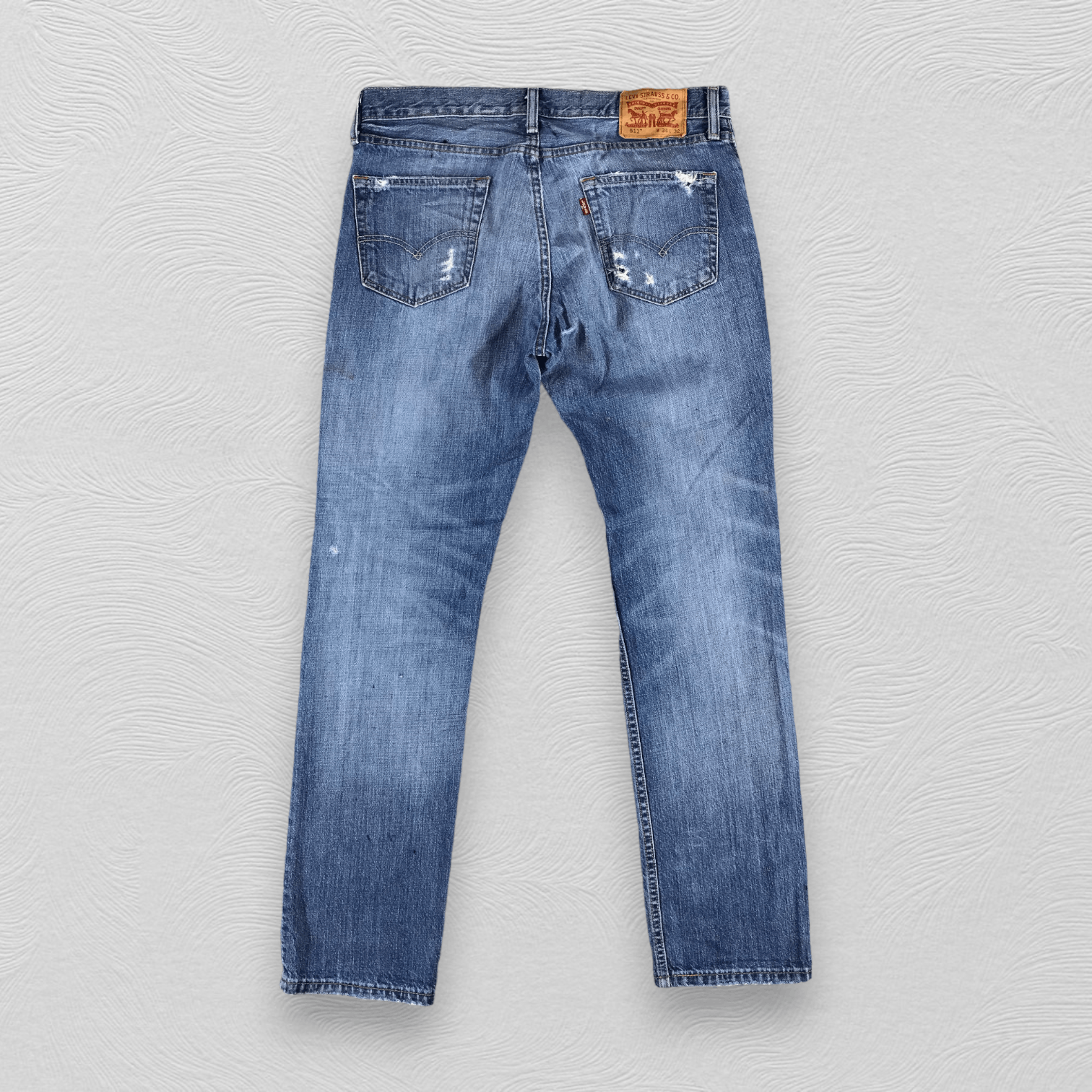 Levi's Levi's 511 Jeans Distressed Denim KJ965 Size US 34 / EU 50 - 2 Thumbnail