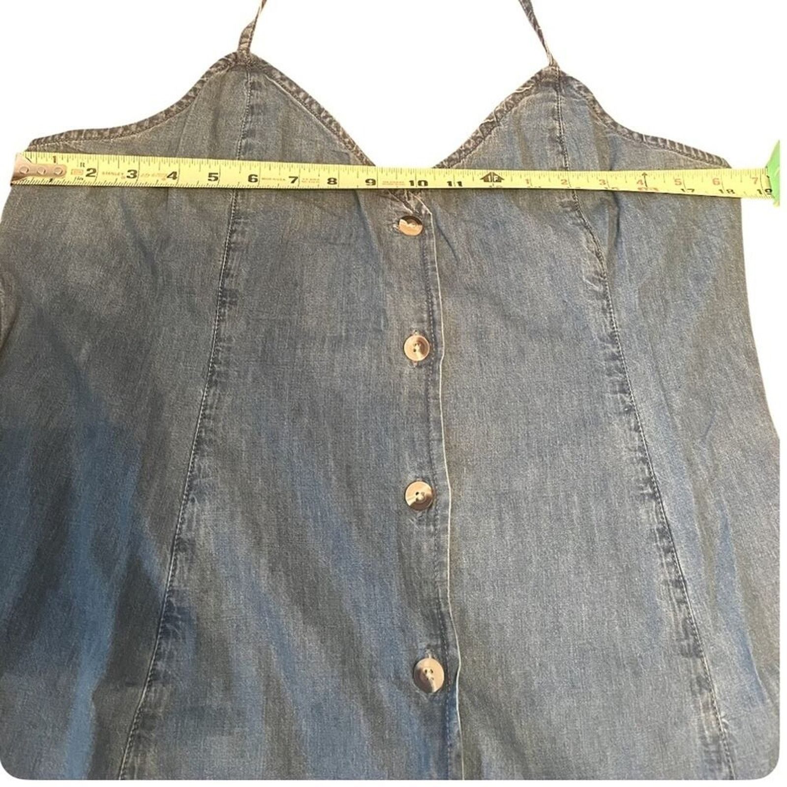 Asos ASOS denim halter mini dress, size US14 Size L / US 10 / IT 46 - 8 Thumbnail