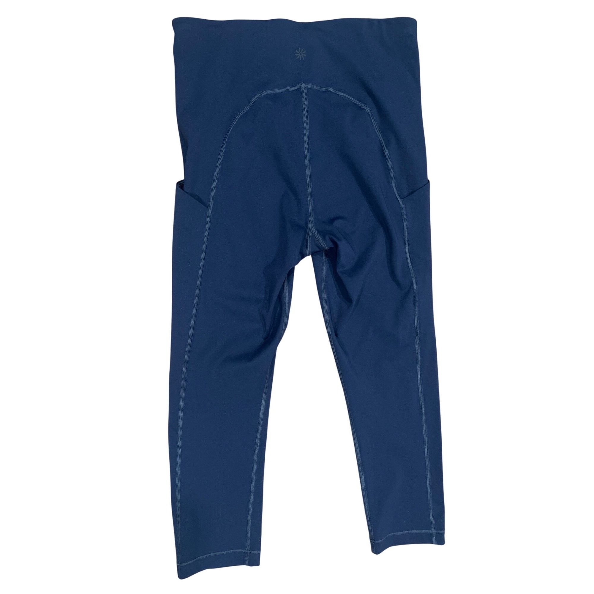 Athleta Athleta Ultimate Stash Pocket Capri Leggings S Blue High Ris Size 23" - 2 Thumbnail