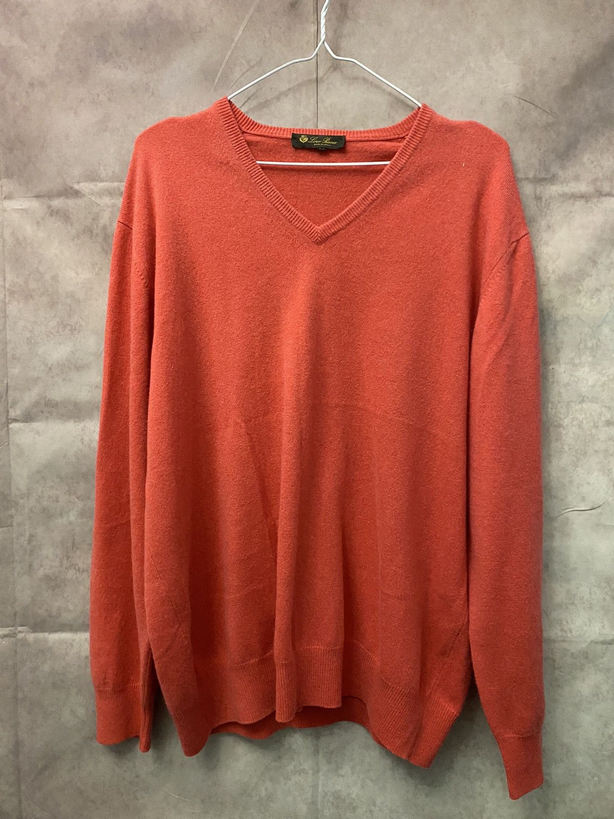 image of Loro Piana Sweater Cashmere 100% Luxury in Pink, Men's (Size XL)