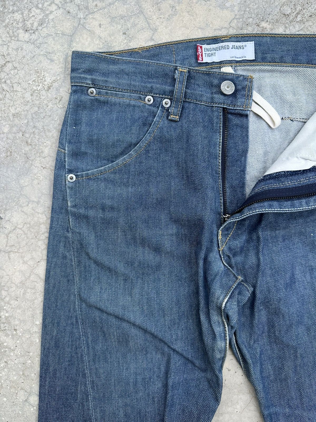Levi's Vintage Levis Engineered Single Pocket Denim Jeans Size US 29 - 5 Thumbnail