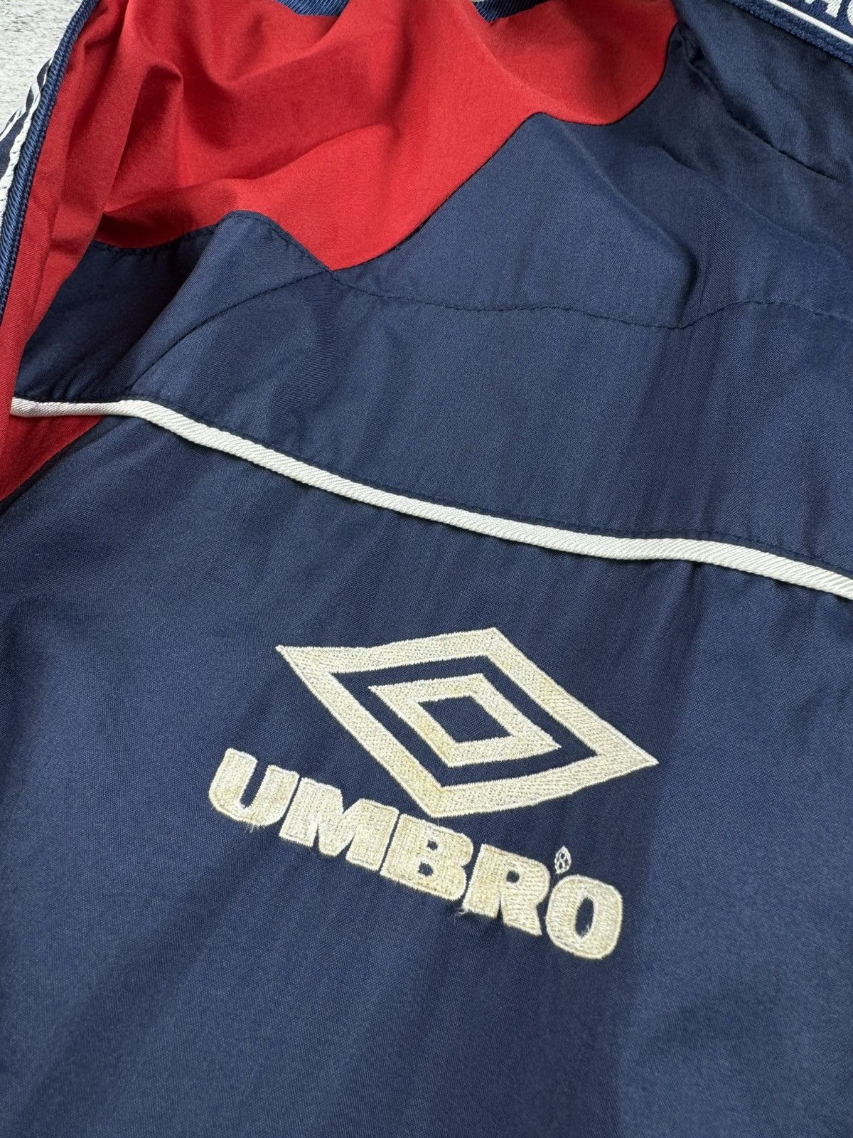 Umbro England 1996 Football Track Jacket Green Flag Windbreaker Size US L / EU 52-54 / 3 - 10 Thumbnail