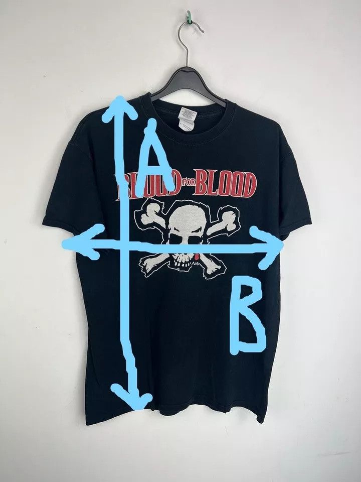 Vintage RARE 90s Vintage Boston Band BLOOD for BLOOD hardcore Size US M / EU 48-50 / 2 - 6 Thumbnail