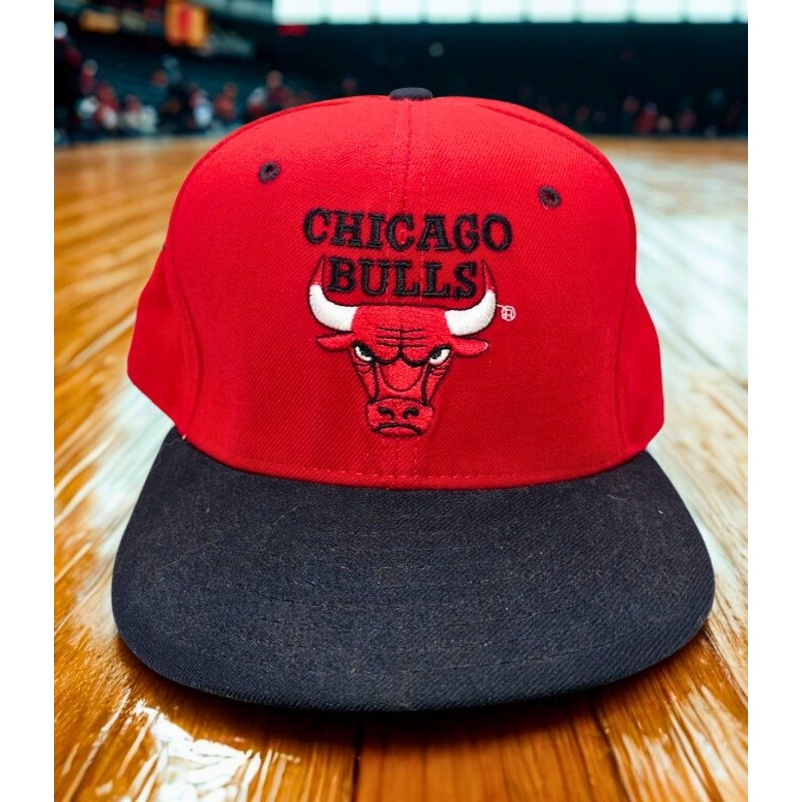 New Era Chicago Bulls NBA New Era 59FIFTY Fitted Hat 7 1/2 Wool USA Size ONE SIZE - 2 Thumbnail