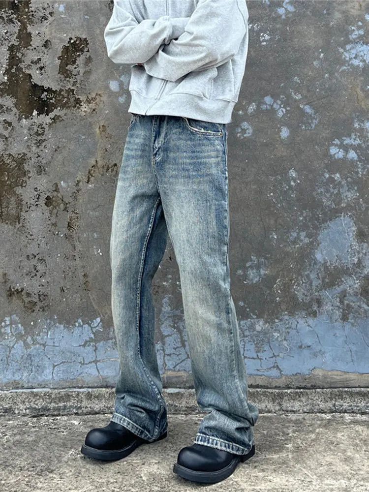 Japanese Brand × Jean Retro loose straight leg micro flared jeans Size US 32 / EU 48 - 2 Thumbnail