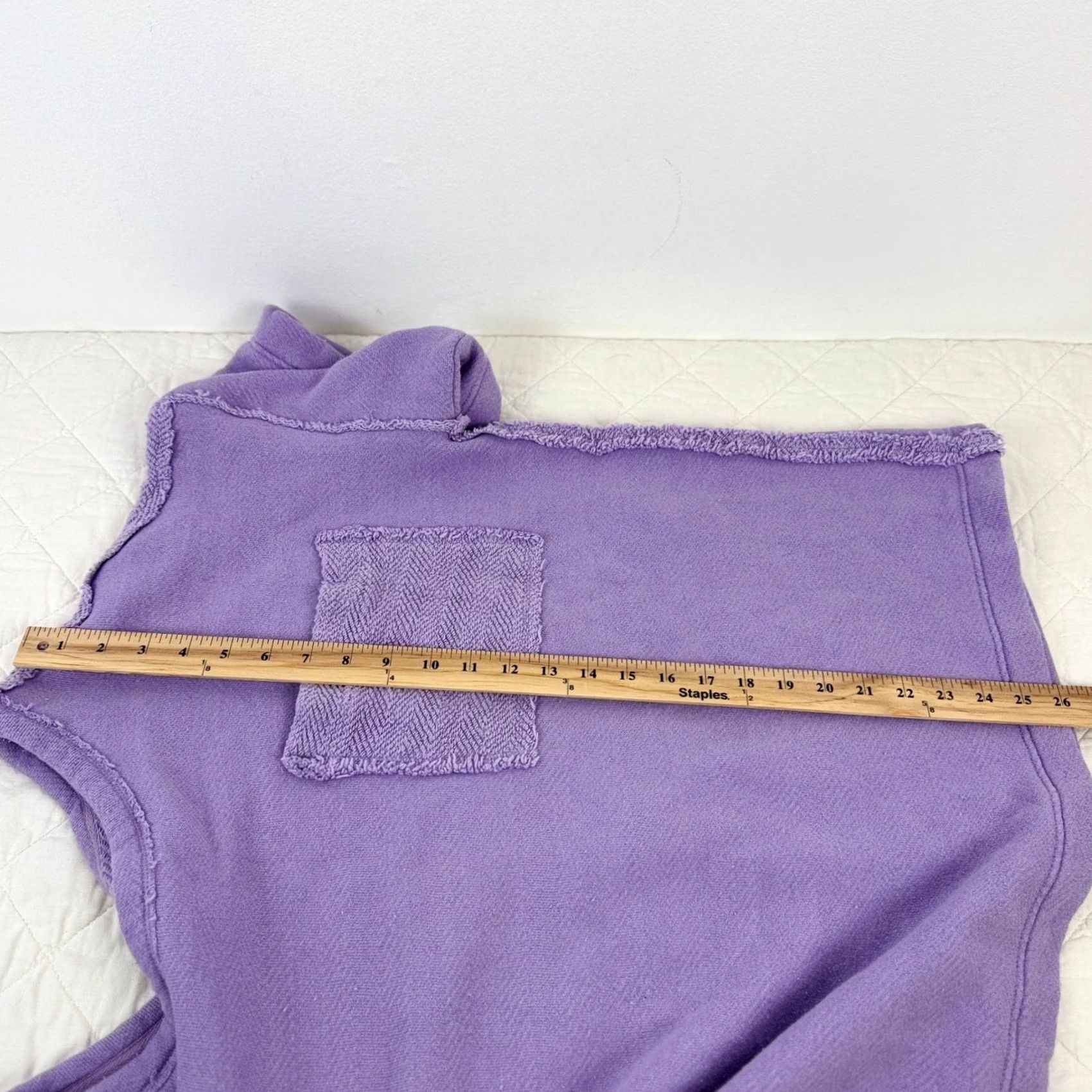 Free People Free People FP Beach Lavender Terry Oversized Pullover Sweatshirt Cover XS Size XS / US 0-2 / IT 36-38 - 6 Thumbnail