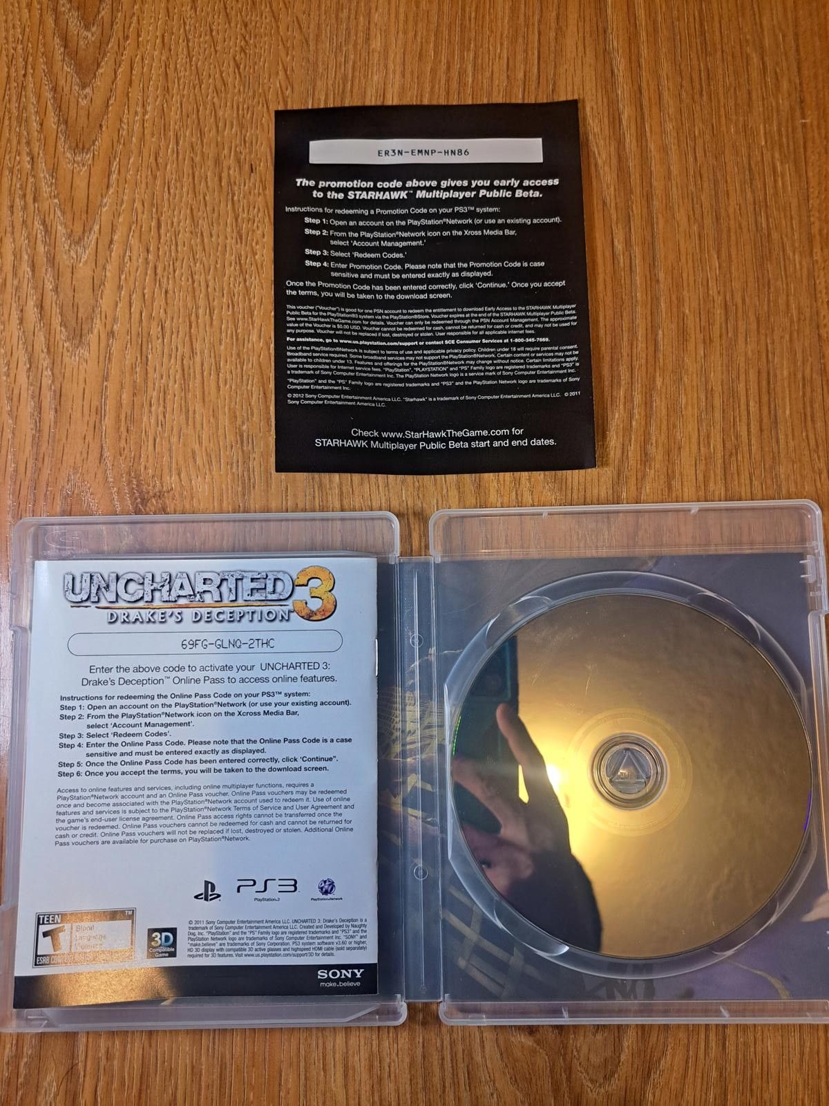 Sony Uncharted 3 PS3 Playstation 3 Video Game COMPLETE Size ONE SIZE - 4 Thumbnail