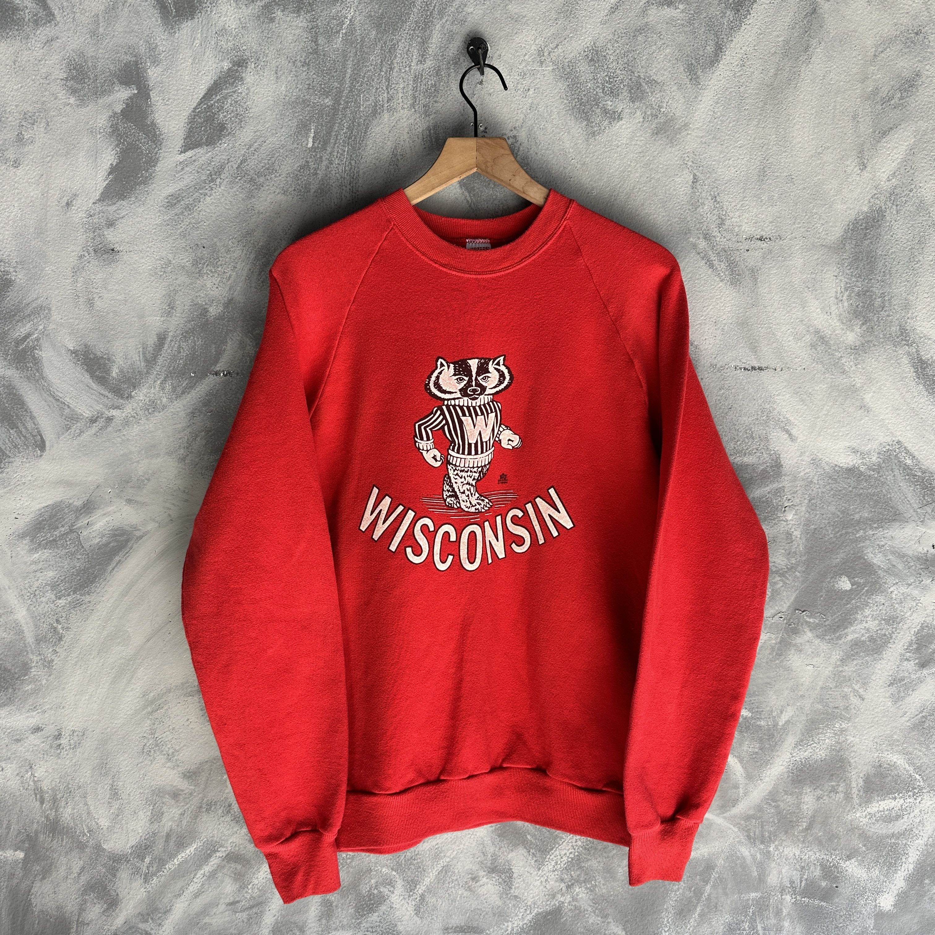 Other VINTAGE Wisconsin University Bucky Badger 2 Sided 80s Size US L / EU 52-54 / 3 - 1 Thumbnail