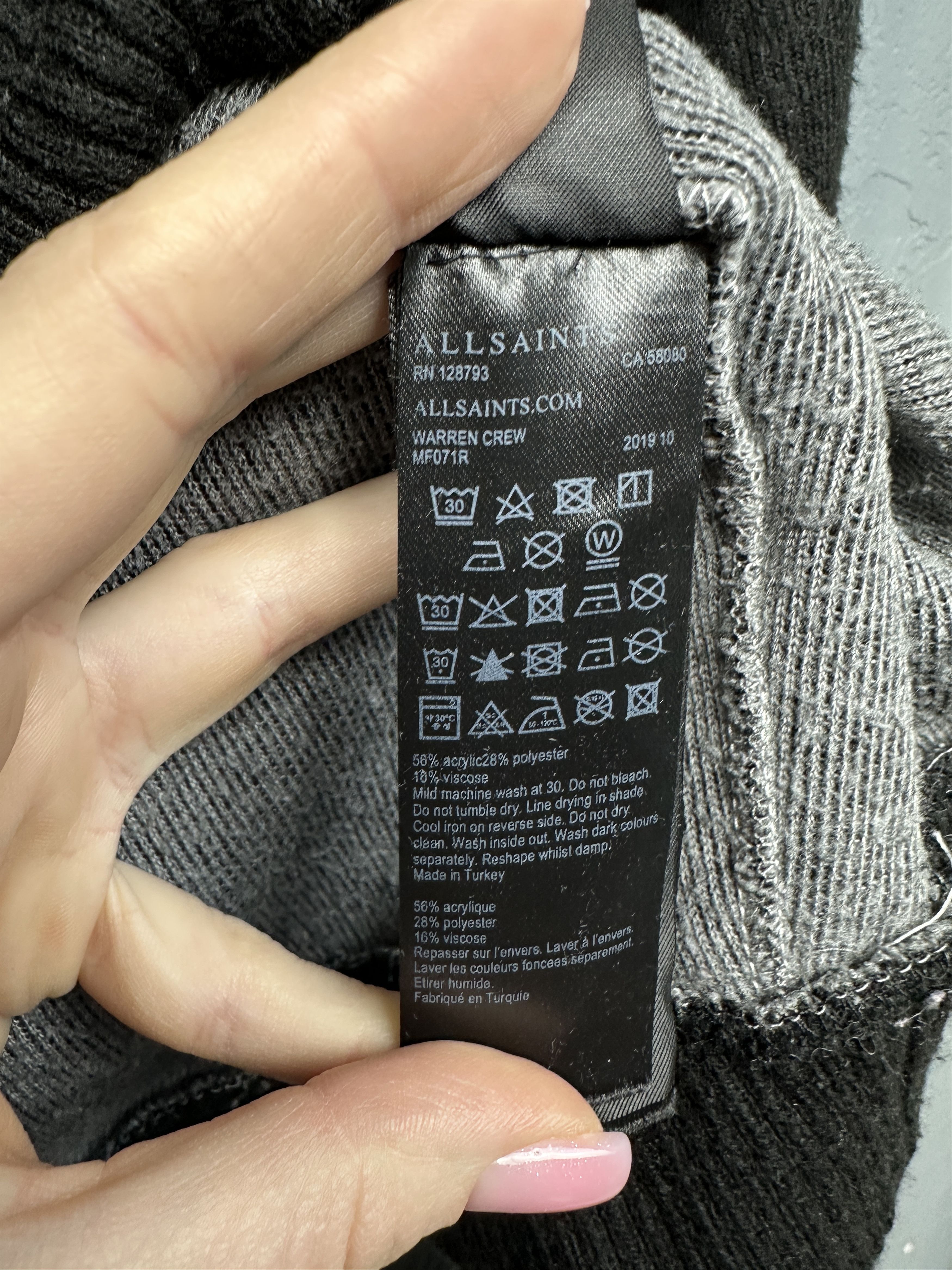 Allsaints Allsaints Mens Warren Sweater Size US XS / EU 42 / 0 - 4 Thumbnail