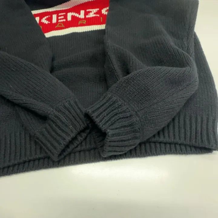 Kenzo KENZO Logo Knit Sweater for Men in Black -2507 Size US S / EU 44-46 / 1 - 7 Thumbnail