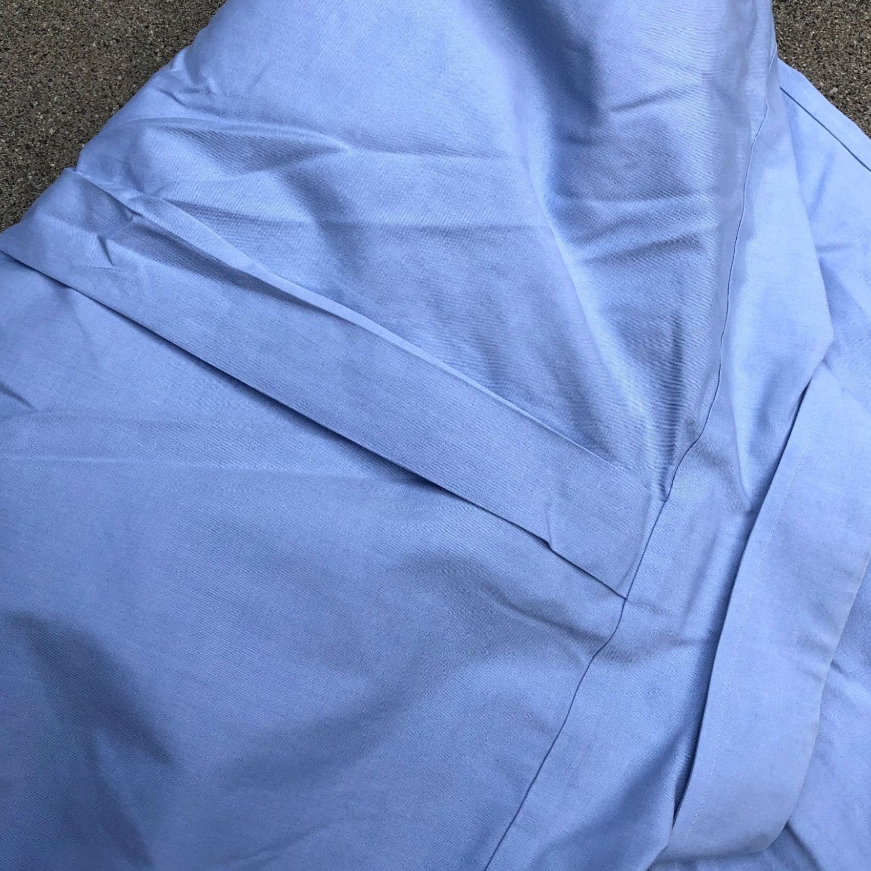 Brooks Brothers BROOKS BROTHERS Regent Dress Shirt Men's 16.5-34 Blue Solid Long Sleeve Non-Iron Regular Shirt Mens Blue 16.5 34 Size 46R - 3 Thumbnail