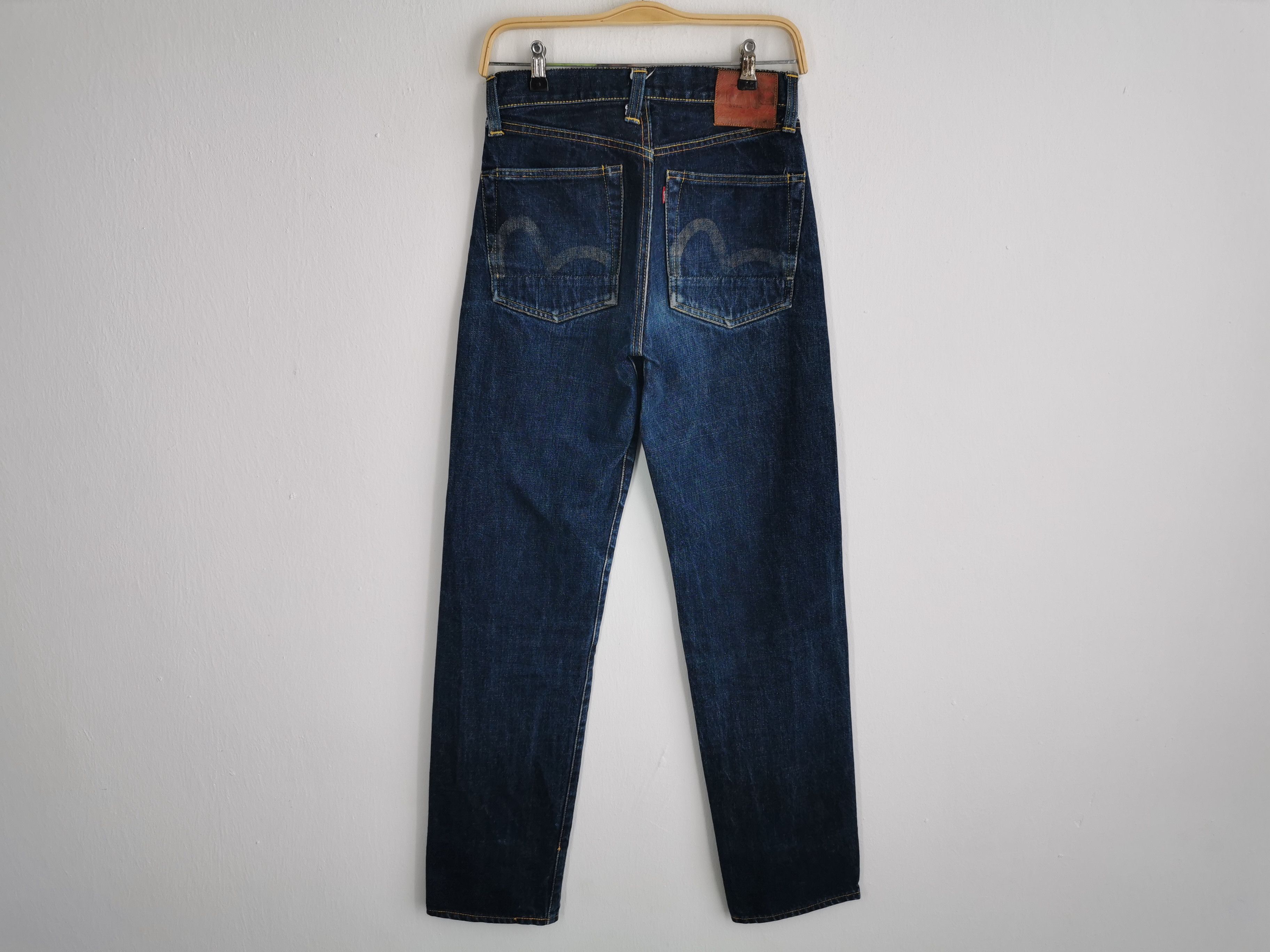 Vintage Vintage 90s Evis Lot 2501 Logo Selvedge Denim Size 28/26x35 Size US 28 / EU 44 - 3 Thumbnail